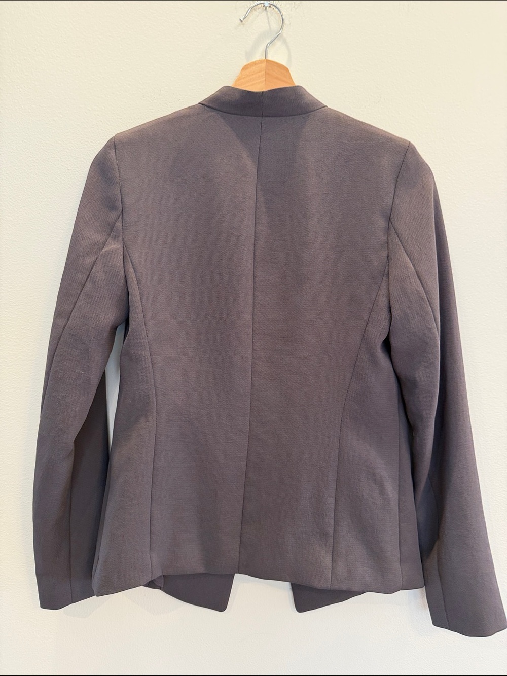 Aritzia Babaton Keith Collarless Gray Open Blazer Jacket - Picture 4 of 5